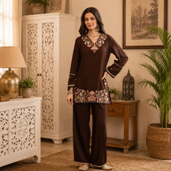 Women’s  Embroidered Kurta Pant Set