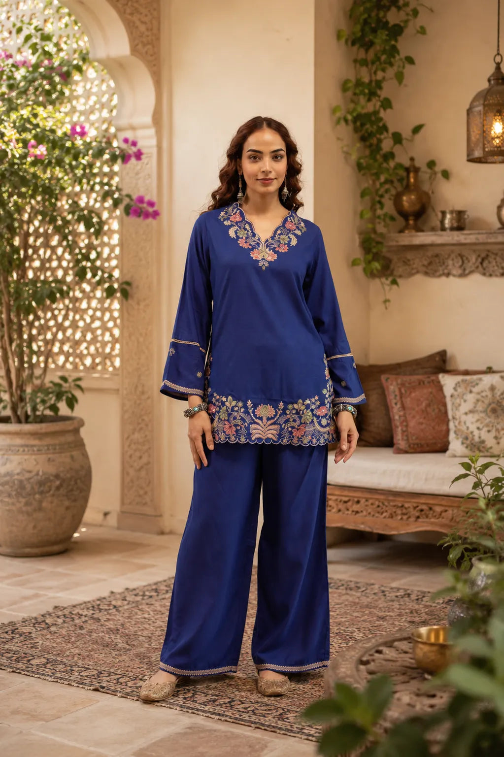 Women’s  Embroidered Kurta Pant Set