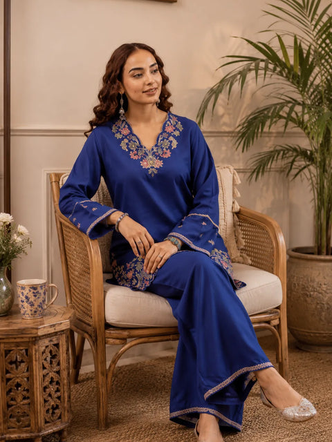 Women’s  Embroidered Kurta Pant Set