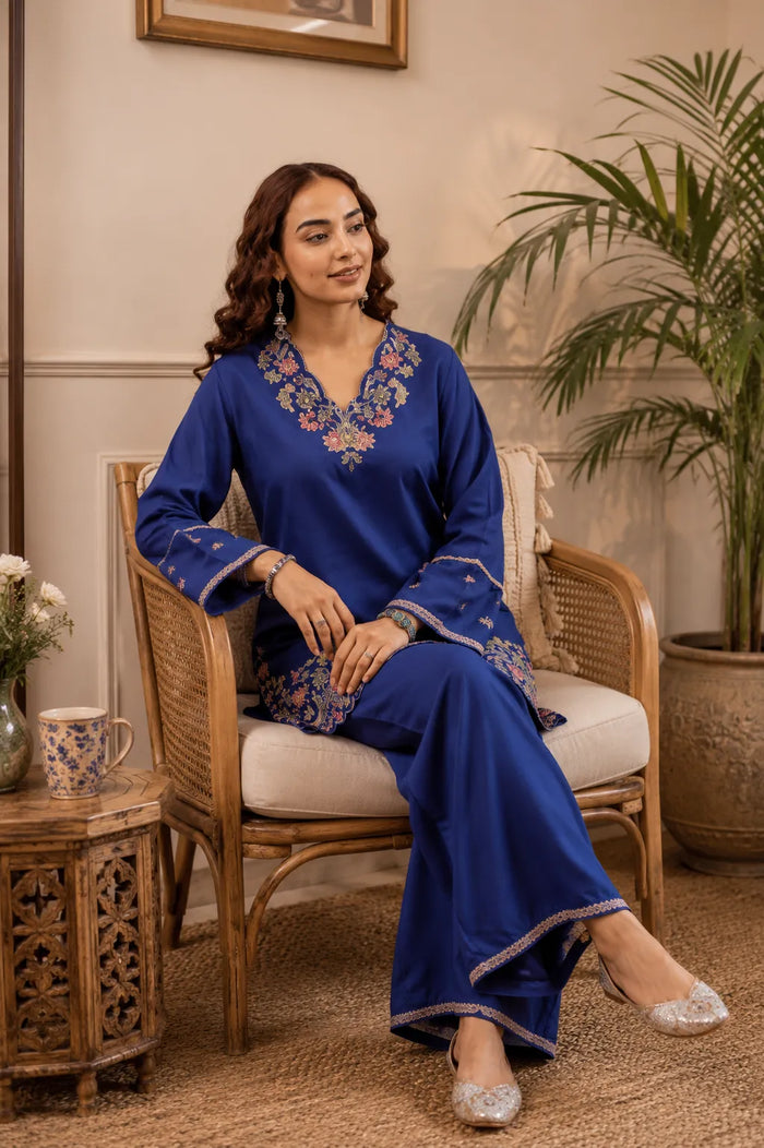 Women’s  Embroidered Kurta Pant Set
