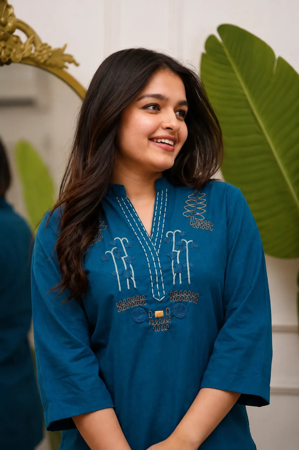 Women’s Embroidered Cotton Co-Ord Set