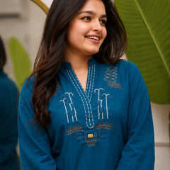 Women’s Embroidered Cotton Co-Ord Set