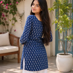Printed Square Neck Tunic