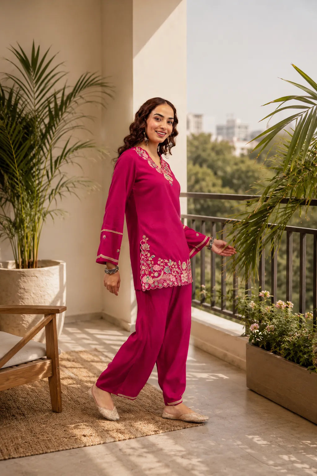 Women’s  Embroidered Kurta Pant Set